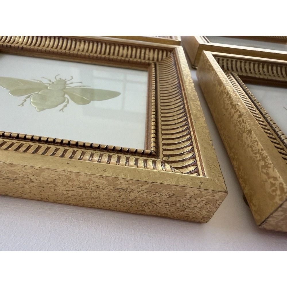 2005 "Bugs of Gold" Embossed Insect Prints – Kevin Lahvic – Gold Frames - Pier 1 - Picture 7 of 12